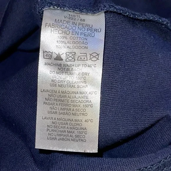 Lacoste Women's Navy Blue Short Sleeve Knit Shirt Sz XS - Picture 5 of 5